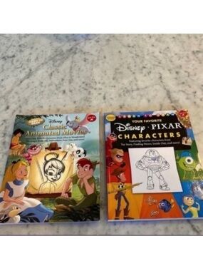 Excellent Condition Bundle of 2 Learn to Draw Disney Books